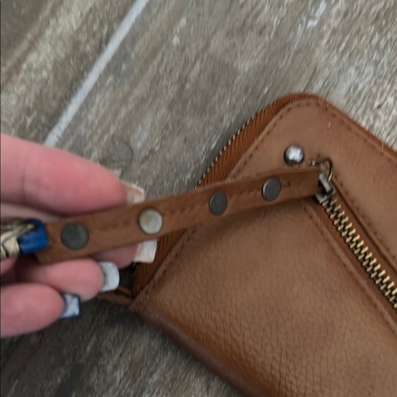 Free People Camel Leather Pouch - Picture 3 of 14